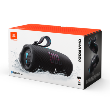 Enceinte Bluetooth Portable JBL Charge 6 - JBLCHARGE6BLKO - Noir et Orange — JBL · Smarty Paris 18e